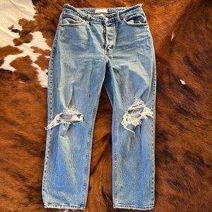 Abercrombie & Fitch The Dad High Rise Curve Love Jean